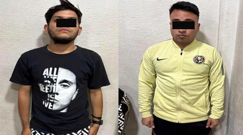 DETIENE POLICÍA MUNICIPAL A DOS HOMBRES POR SIMULACIÓN DE VEHÍCULO OFICIAL Y POSIBLES DELITOS CONTRA LA SALUD EN TLALNEPANTLA CENTRO