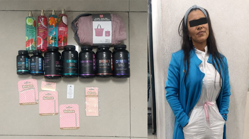 POLICÍA DE TLALNEPANTLA DETIENE A MUJER POR PRESUNTO ROBO DE MERCANCÍA EN ESTABLECIMIENTO COMERCIAL