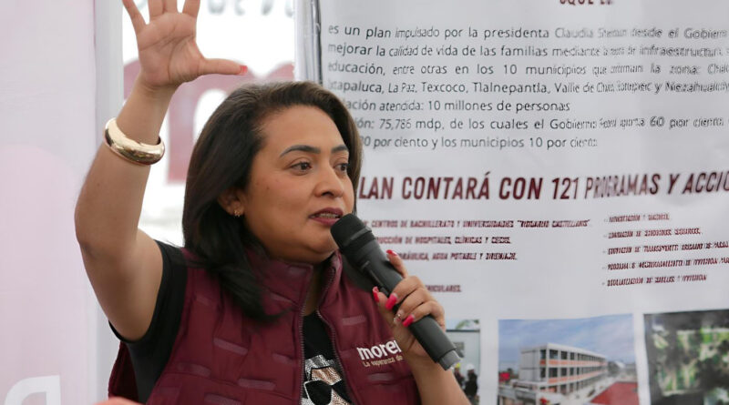 ENCABEZA CARMEN DE LA ROSA 680 ASAMBLEAS DE MORENA EN NEZAHUALCÓYOTL